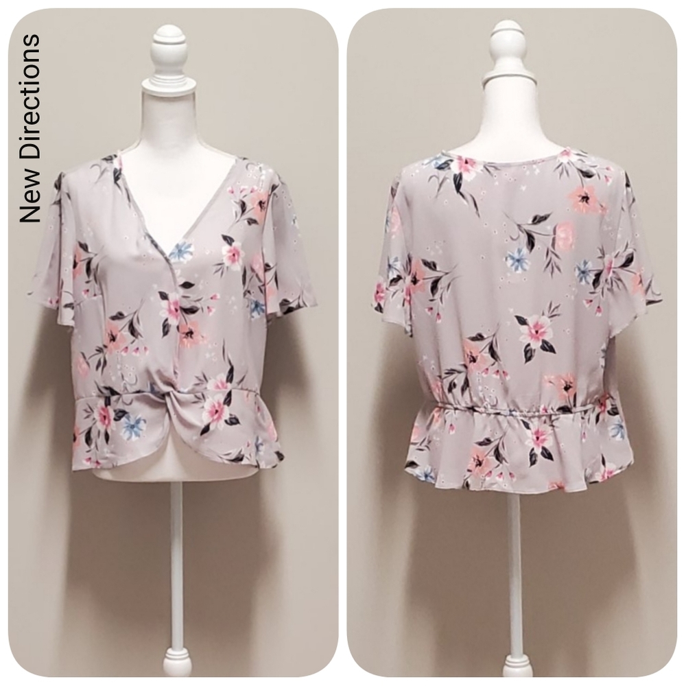 [Candies] Juniors' Twist Waist Blouse